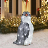 Christmas Garden Decoration Penguin Lights Acrylic Led Lamp Stake Outdoor Lawn Sculptures Light Sign New Year'S Party Yard Decor