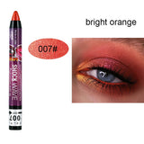 Pisoshare 2 In 1 Pearlescent Eyeshadow Lipstick Stick Pencil Waterproof Glitter Matte Eye Shadow Makeup Pigment Silkworm Eyeshadow Pen