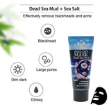 Dead Sea Mud Blackhead Remover Large Pores Cleansing Purifying Face Mask T Zone Nose Black Dots Peel Off Mask Skincare Products