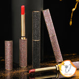 2 Colors Matte Lipstick Thin Tube Velvet Lip Tint Long Lasting Beauty Cosmetics for Women Wedding Party Makeup Wholesale