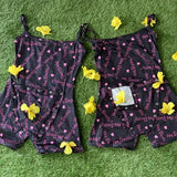 Onesie Women Pajamas Sexy Sleepwear Onsies Hot Underwear Butt Flap Button Sleeveless Bodysuits Short Romper Onesies for Adults
