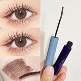 Black Mascara Ultra-fine Brush Head Thick Long Curling Lengthen Mascara Waterproof Natural Non-smudge Extension Eyelash Cosmetic