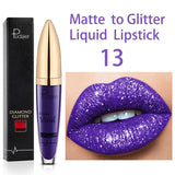 18 Colors Shiny Lip Gloss for Women Long Lasting Matte Glitter Liquid Lipstick Diamond Shiny Lip Gloss Waterproof Lip Makeup 1Pc