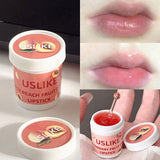 3Pcs Strawberry Ice Cream Lip Masks Moisturizing Unisex Lip Balm Set Fade Lip Lines Lip Oil Honey Peach Korean Lip Care Comestic