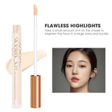 Liquid Concealer High Covering Moisturizing Oil Control Foundation Invisible Pores Dark Circles Freckle Face Contour Makeup Tool