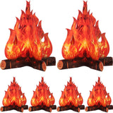 3D Simulation Flame Festival Party Decoration Outdoor Barbecue Beach Vacation Photo Props Christmas Halloween Party Decoration