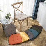 Pisoshare Fashion Anti-slip Linen Chair Cushion Household Sponge MultiColor Dining Room Chair Cushions for Pallets Outdoor Garden Cushions