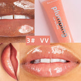 1pc Moisturizing Plumping Lip Gloss Long Lasting Lip Plumper Makeup Glitter Nutritious Liquid Lipstick Oil Clear Lip Gloss