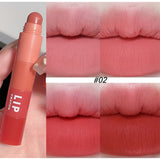 4 Colors In 1 Nude Matte Lipstick Pen Lip Liner Pencil Waterproof Long Lasting Lipgloss Plum Pink Plump Lip Stain Korean Makeup