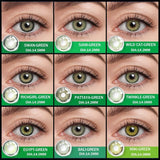 Natural GREEN Color Contact Lenses for Eyes Soft Colored Lenses GREEN Contact Lens Beauty Makeup Beautiful Pupil Contacts